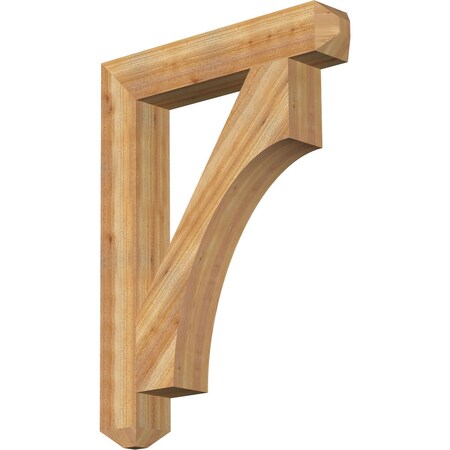 Ekena Millwork Westlake Craftsman Rough Sawn Bracket, Western Red Cedar, 6"W x 36"D x 48"H BKT06X36X48WTL04RWR